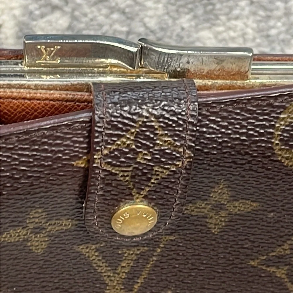 Louis Vuitton Monogram Porte Monnaie Billet Viennois Kisslock Wallet